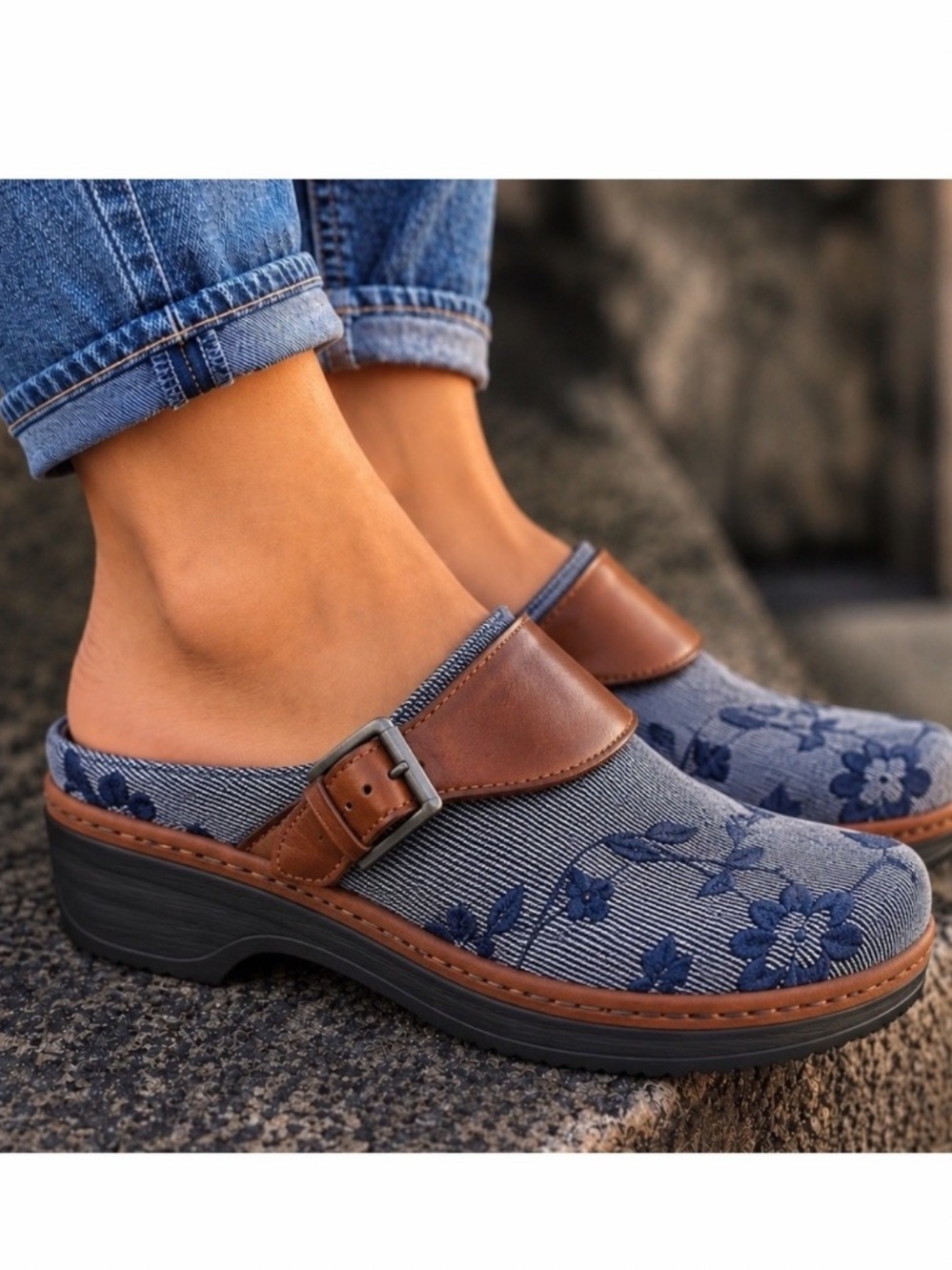 Klogs Austin Denim Tapestry Clog